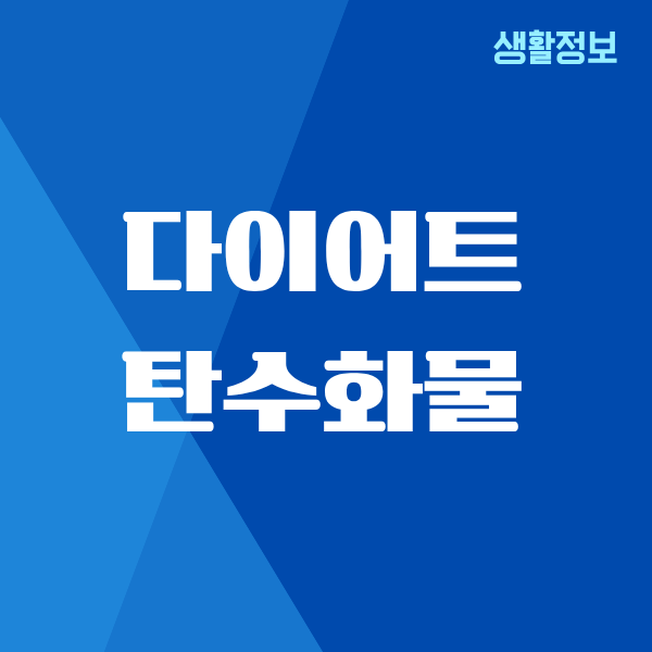 다이어트 탄수화물 추천, 직접 먹어보며 깨달은 현실 이야기